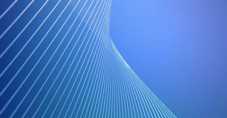Line - White and Blue Surface Illustration